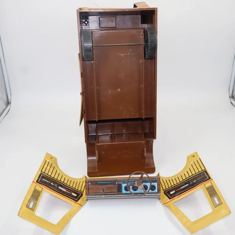 Vintage 1971 Mattel Big Jim‎ Sports Camper Vehicle Brown Tan 4994 Retro Toy